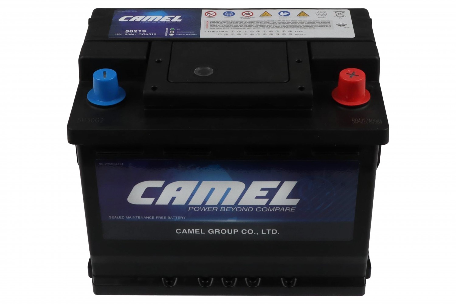 АКУМУЛЯТОРНА БАТАРЕЯ CAMEL НА РІДКОМУ ЕЛЕКТРОЛІТІ ВИКОРИСТОВУЮТЬСЯ ДЛЯ ЗАПУСКУ ПОРШНЕВИХ ДВИГУНІВ 12V 63AH